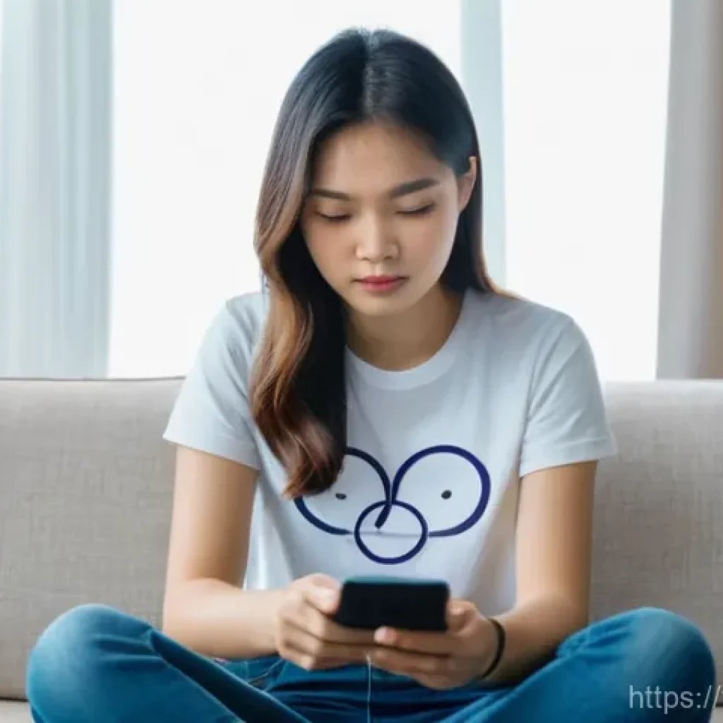 언어와 법률 - **Prompt:** A thoughtful young Thai woman, in her early twenties, sits comfortably on a contemporary...